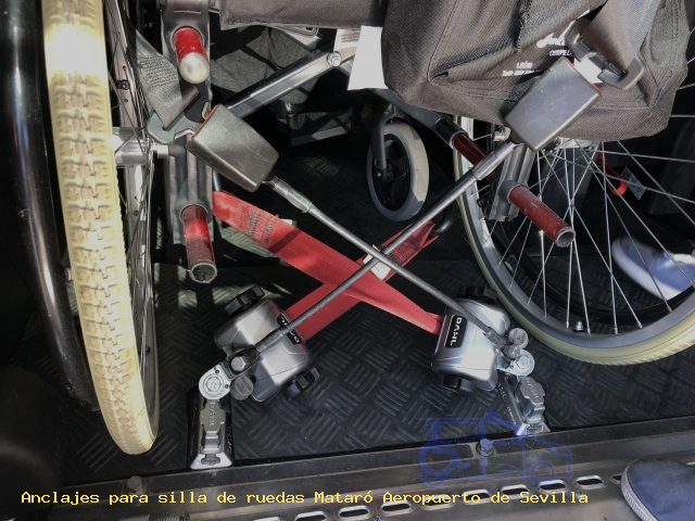 Sujección de silla de ruedas Mataró Aeropuerto de Sevilla